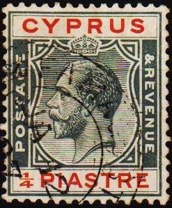 Cyprus. 1924 1/4pi S.G.103 Fine Used