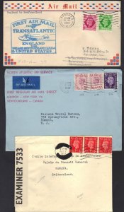 UK GB BRITISH COMMONWEALTH 1920's 50's COLLECTION OF 20 COMMERCIAL COVERS INCLUD