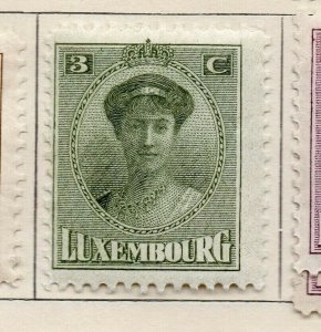 Luxemburg 1921 Early Issue Fine Mint Hinged 3c. NW-191775