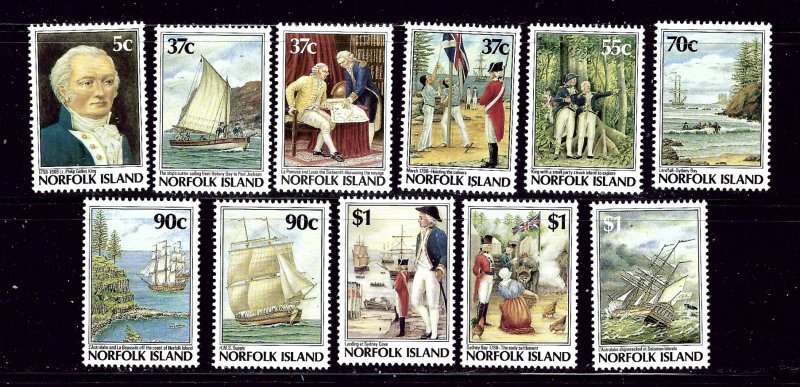 Norfolk Is 426-36 MNH 1987-88 set