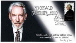 CA23-034, 2023, CA23-035, 2023, Donald Sutherland, First Day of Issue, Pictorial