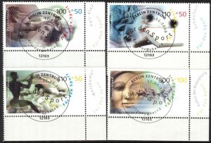 Germany 2000 Sport and Peace Fair Play Competitive Beauty Set of 4 Used / CTO