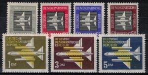 DDR #C1-C7 MNH CV$9.60 Stylized Plane