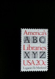 1982 20c America's Libraries, Legacies to Mankind Scott 2015 Mint F/VF NH