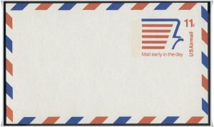 SC#UXC14 11¢ Stylized Eagle Postal Card