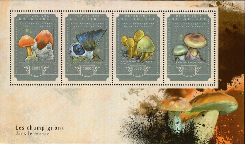 Mushrooms Stamps Lactarius Indigo S/S MNH #10787-10790