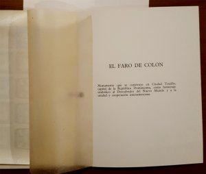 DOMINICAN REPUBLIC  1948 Columbus LIGHTHOUSE S/S of 10 w/ FOLDER mint MNH