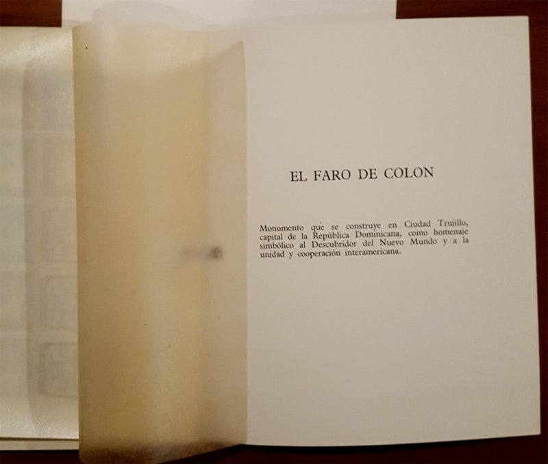 DOMINICAN REPUBLIC  1948 Columbus LIGHTHOUSE S/S of 10 w/ FOLDER mint MNH