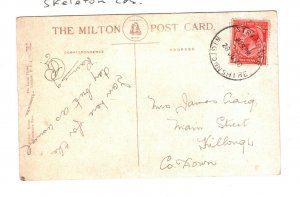 GB Scotland SKELETON CDS *STRANRAER* Wigtownshire Postcard PPC 1928 ZA249
