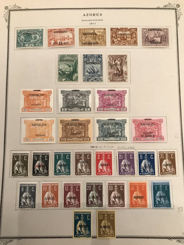 Amazing Azores Collection - 1868/1939 Mint / Used -- #15 with CERT. C$9700.00 ++