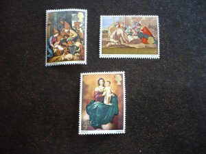 Stamps-Great Britain- Scott# 522-524 -Mint Never Hinged Set of 3 Stamps