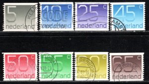 Netherlands Scott # 546 - 554, used