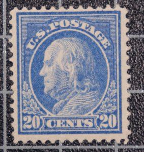 Scott 419 - 20 Cents Franklin - OG MH - Nice Stamp Bright Color - SCV - $190.00 