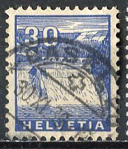 Switzerland 1934: Sc. # 225; O/Used Single Stamp