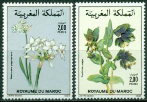 Morocco Scott #676-677 MNH Flowering Plants Flora $$