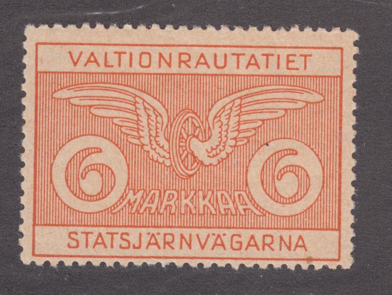 Finland HS 55 MLH. 1924 6m State Railway Stamp