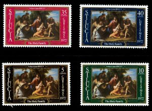 St.Lucia 1972 Sc#324/327 CHRISTMAS - SEBASTIANO RICCI Set (4) MNH