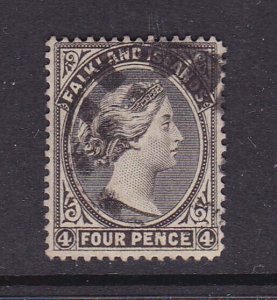 Falkland Islands 1889 Queen Victoria Sc 6b FU