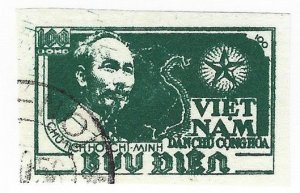 Vietnam Sc #2 100d  imperf  used VF