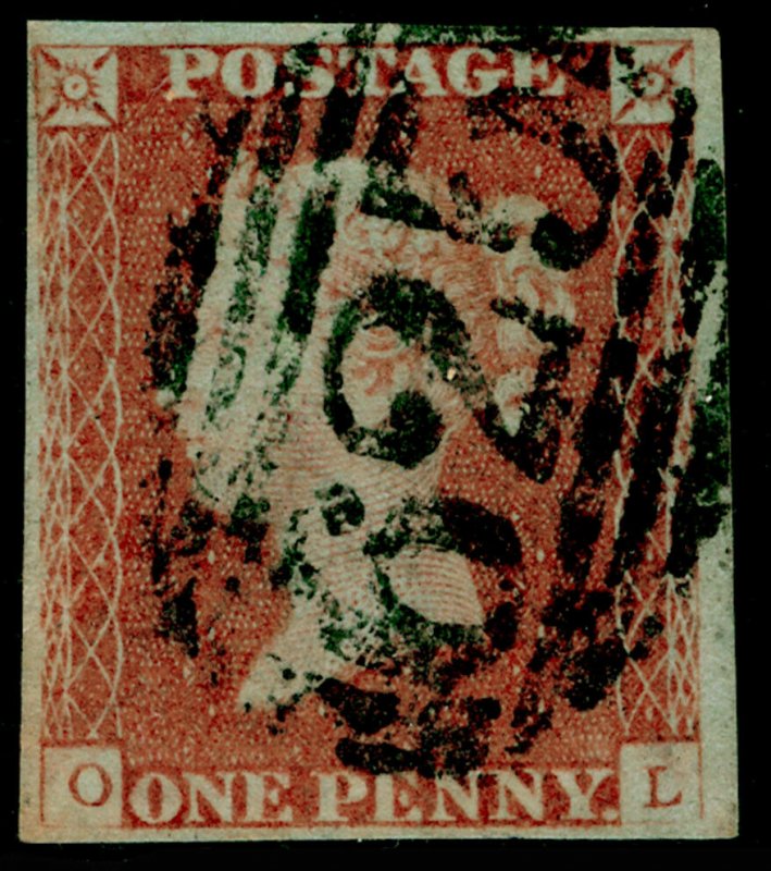 SG8, 1d red-brown PLATE 83, FINE USED. Cat £35. OL 