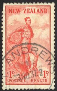 New Zealand Sc# B12 SG# 602 Used (a) 1937 Hiker