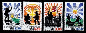 Faroe Islands Sc 370-3 2000 Christianity 1000 years stamp set used