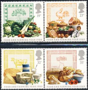 Great Britain 1989 Sc 1248-51 Food Farming Year Stamp MNH