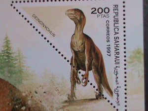 SAHARAUI-1997- PREHISTORY ANIMALS MNH SHEET VF WE SHIP TO WORLD WIDE & COMBINE