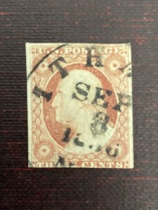 US Stamps-SC# 10A - Used  with Town XCL  - CV $150.00