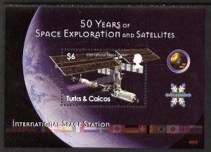 TURKS & CAICOS IS - 2008 - Space Exploration - Perf 4v Sheet - Mint Never Hinged