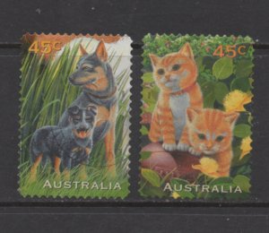 Australia   Scott#  1564-1565  used   singles