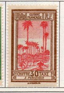 French Guiana 1929 P. Due Early Issue Fine Mint Hinged 30c. 177922