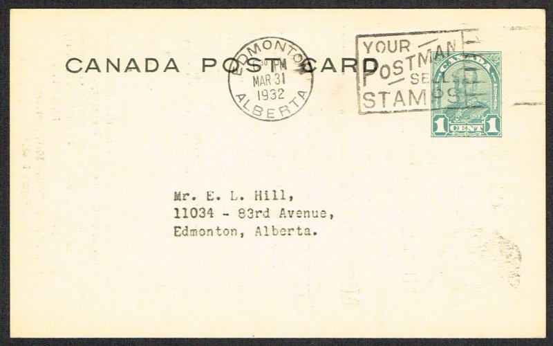 Canada Unitrade Postal Card UX43b