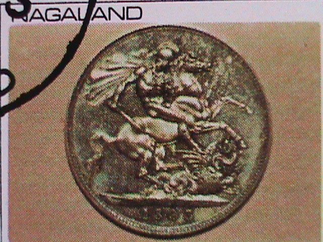 ​NAGALAND-1973 WORLD FAMOUS ANCIENT COINS-ANTIQUE- CTO SHEE-VERY FINE