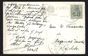 Germany 1909 Navy SMS Bremen MSP64 Feldpost Cover Newport News Americas S 107489