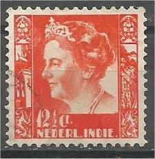 NETHERLANDS INDIES, 1934, used 121/2c, Queen Wilhelmina, Scott 174