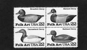 2141a Duck Decoys, MNH blk/4