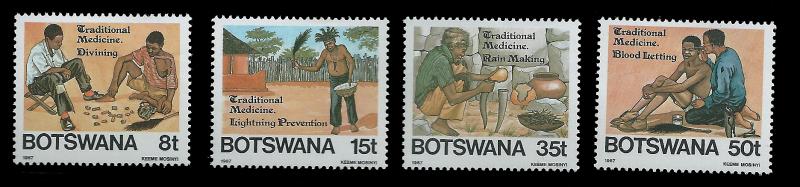 BOTSWANA #393-396 TRADITIONAL MEDICINE, MH