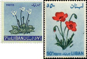 760044 MNH LIBANO 1964 FLORES