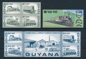 [113864] Guyana 1987 Railway trains Eisenbahn  MNH