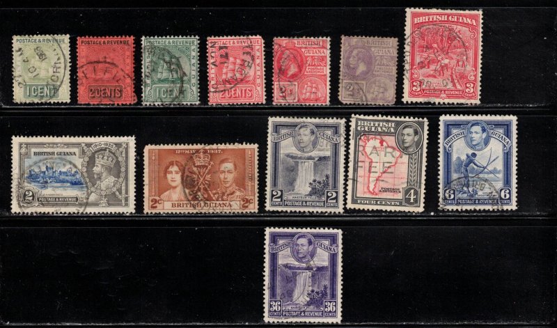 BRITISH GUIANA Small Lot Of Used Issues - Good Value