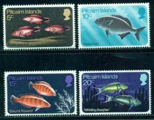 Pitcairn Islands #114-117  M NH  CV$12.15   Fish