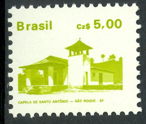 BRAZIL 1986-88 5cz Architecture Series Scott No. 2067 MNH