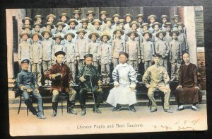 1907 Victoria Hong Kong Picture postcard Cover To England Chinese Pupils & Their