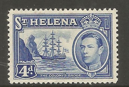 ST. HELENA  122B  MINT HINGED,  BADGE OF THE COLONY