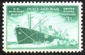 1946, US 3c, Merchant Marine Issue, MH, Sc 939