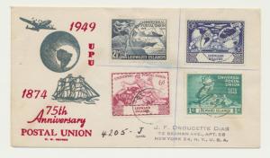 LEEWARD IS 1949 UPU SET ON FIRST DAY COVER  (SEE BELOW)