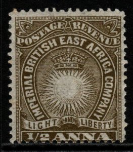 BRITISH EAST AFRICA SG4 1890 ½a DULL BROWN MTD MINT