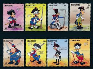 [22306] Lesotho 1989 Disney Characters in French costumes MNH