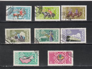 Mongolia # 236-240, C1-3, Postmen, Used
